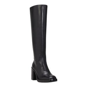 Vince Camuto Women's Gibi Leather Platform Knee High Boots Black Size 7